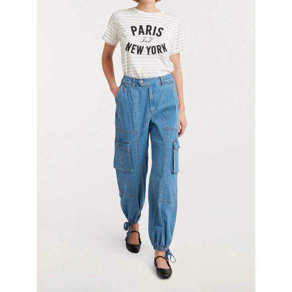 NEW CINQ A SEPT zola pant in light wash - Picture 1 of 5